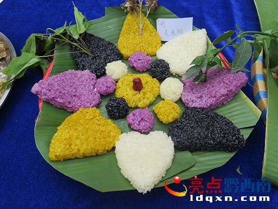 圖為:五色花米飯.JPG
